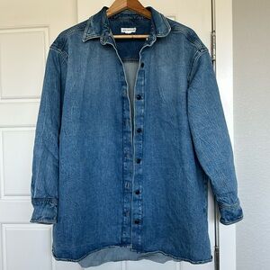 Good American Oversized S/M Jean shirt